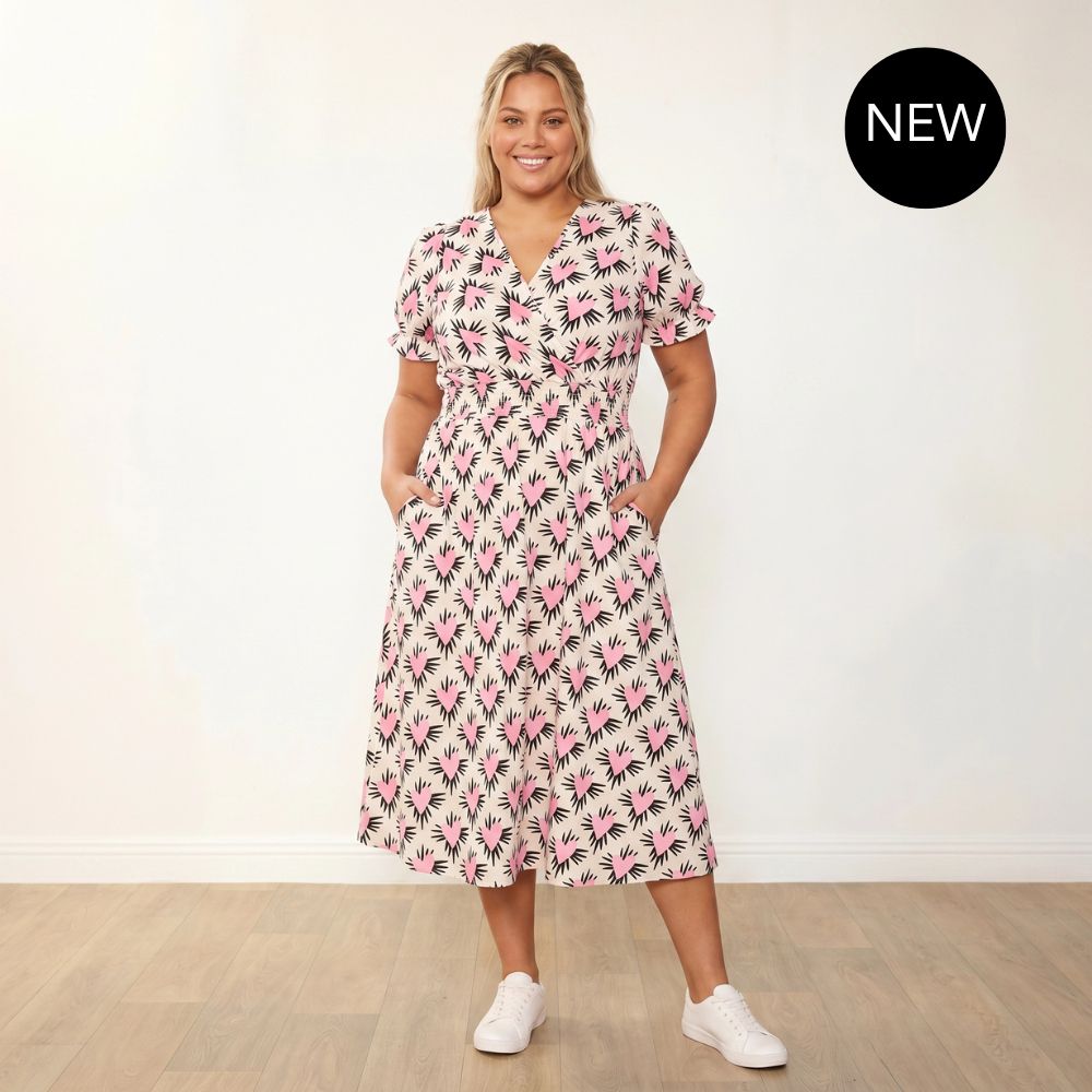 Belle Dress (Pink Heart)