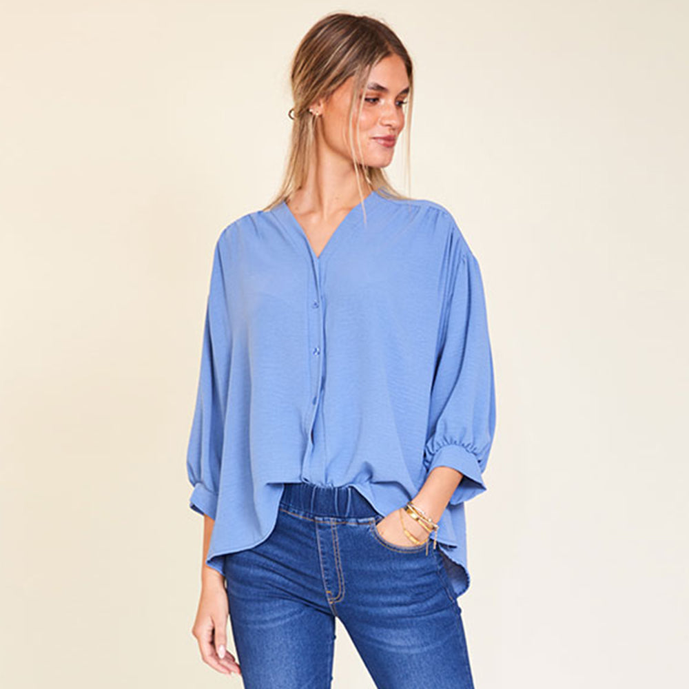 Blake Top (Blue) - The Casual Company