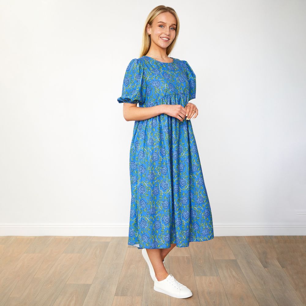 Toni Dress (Blue Lotus)