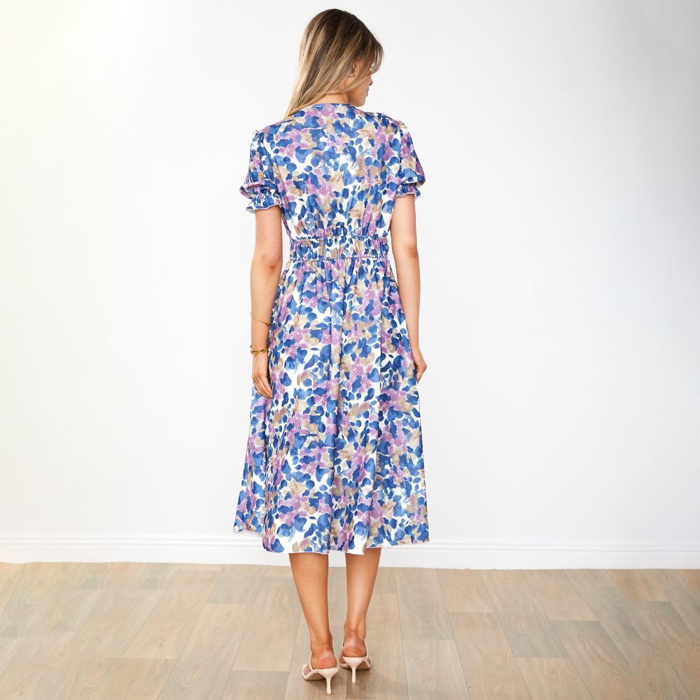 Bonnie Dress (Navy Floral)