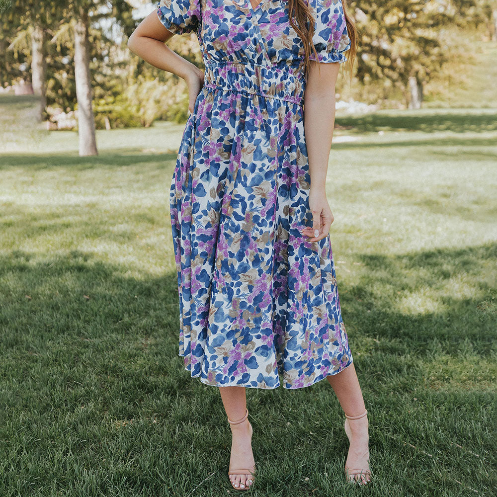 Bonnie Dress (Navy Floral)