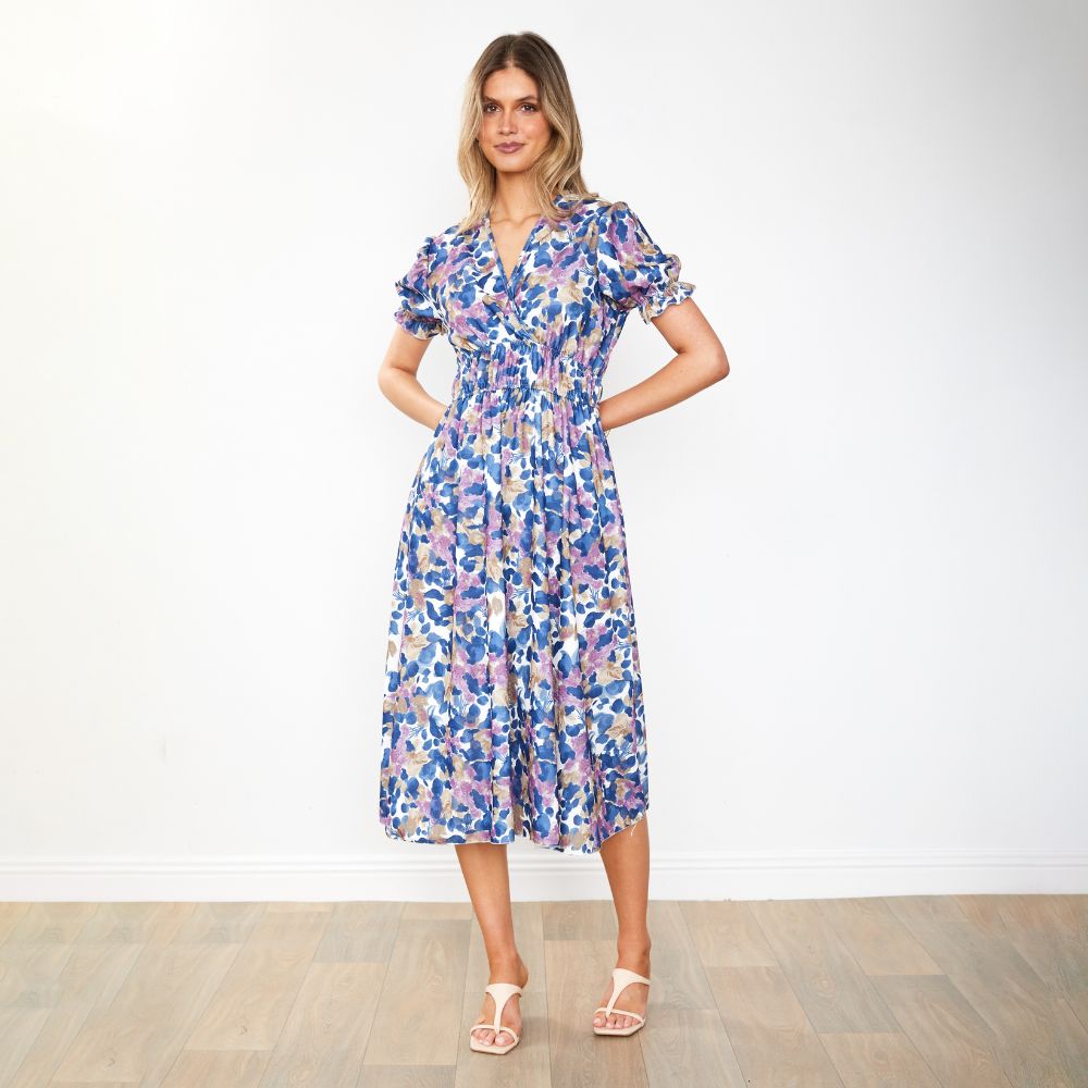 Bonnie Dress (Navy Floral)