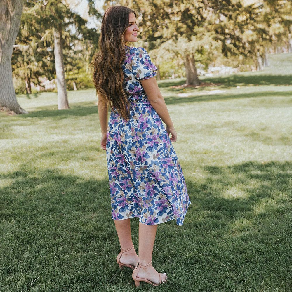 Bonnie Dress (Navy Floral)