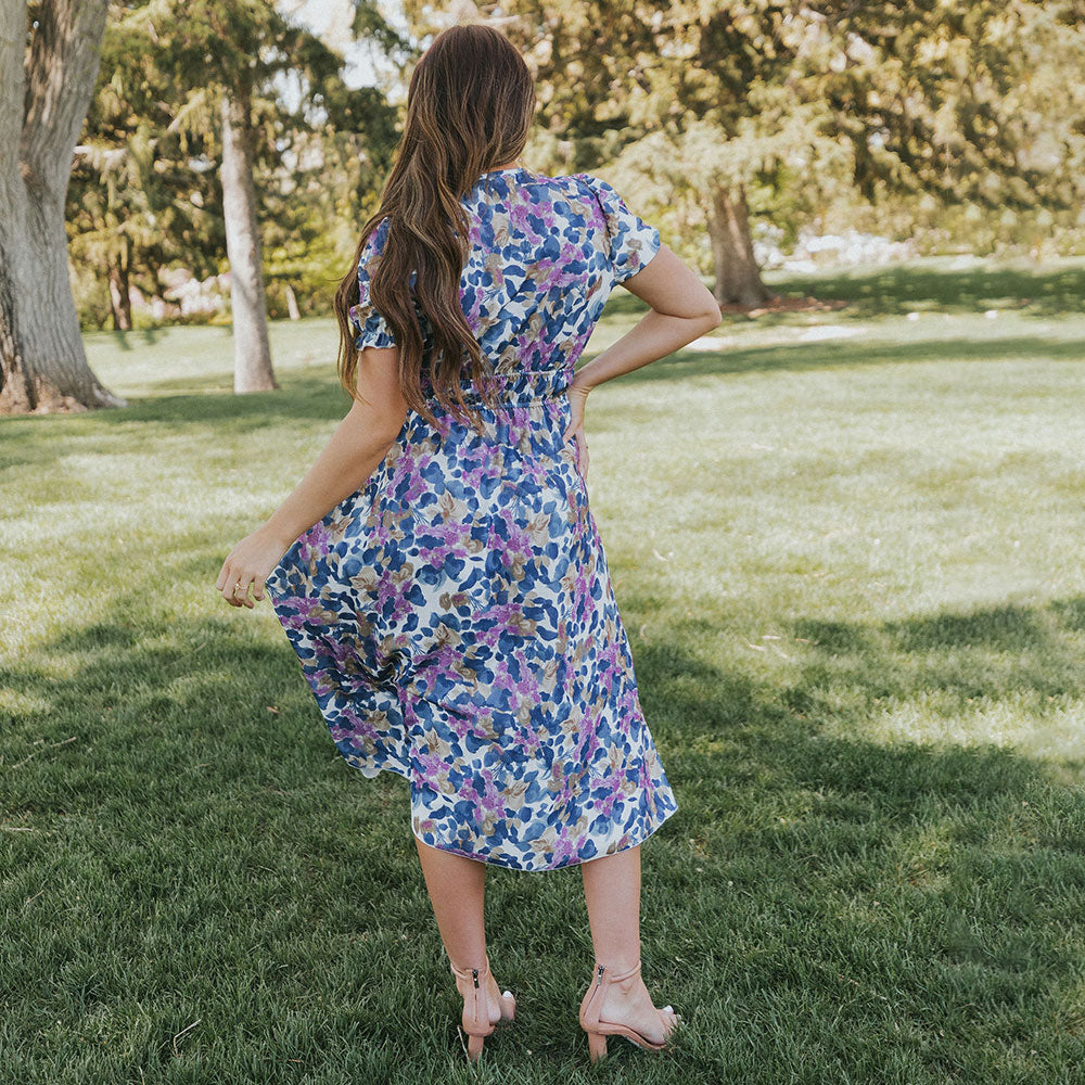 Bonnie Dress (Navy Floral)
