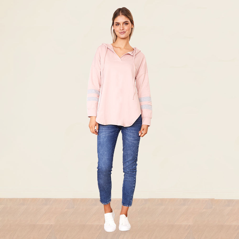Bree Hoody (Rose/Grey)