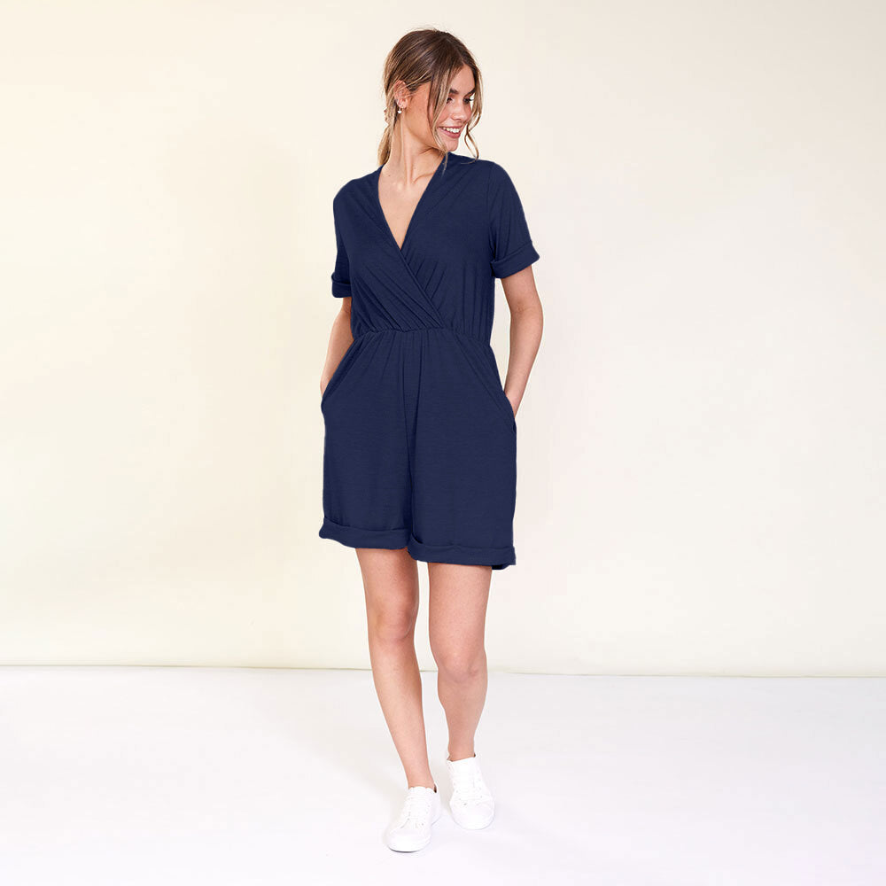Kyla Playsuit (Navy)