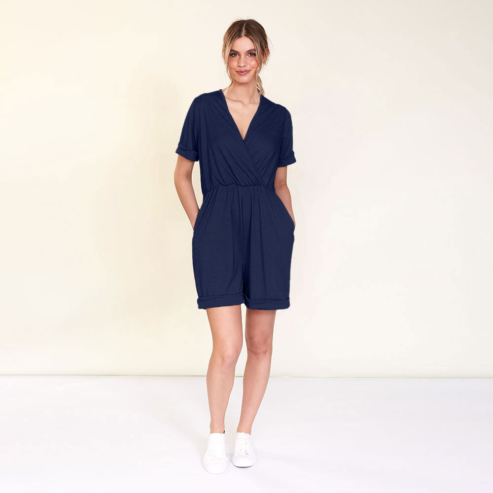 Kyla Playsuit (Navy)