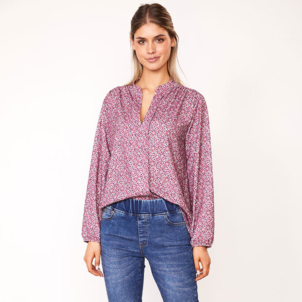 Cara Top (Pink Floral)