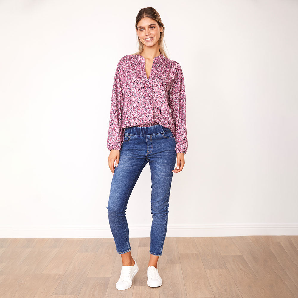 Cara Top (Pink Floral)