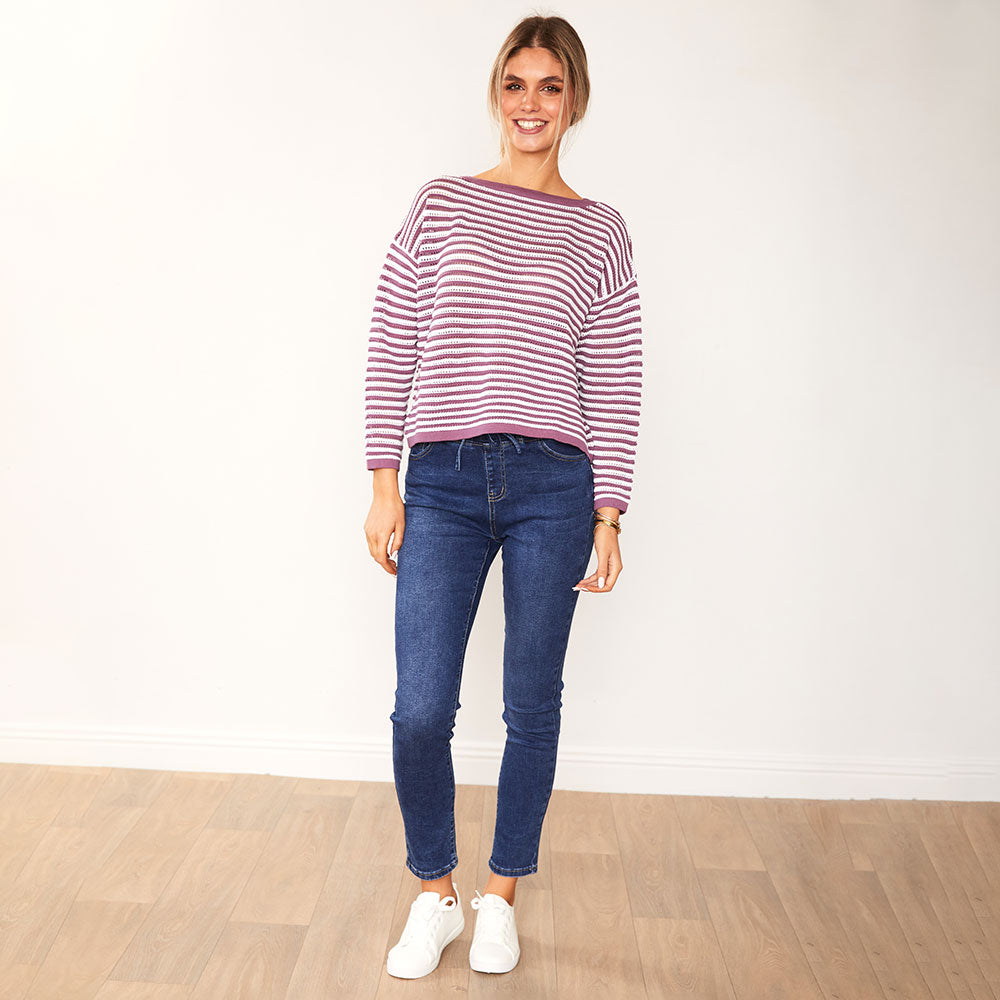 Jill Jumper (Lilac Stripe)