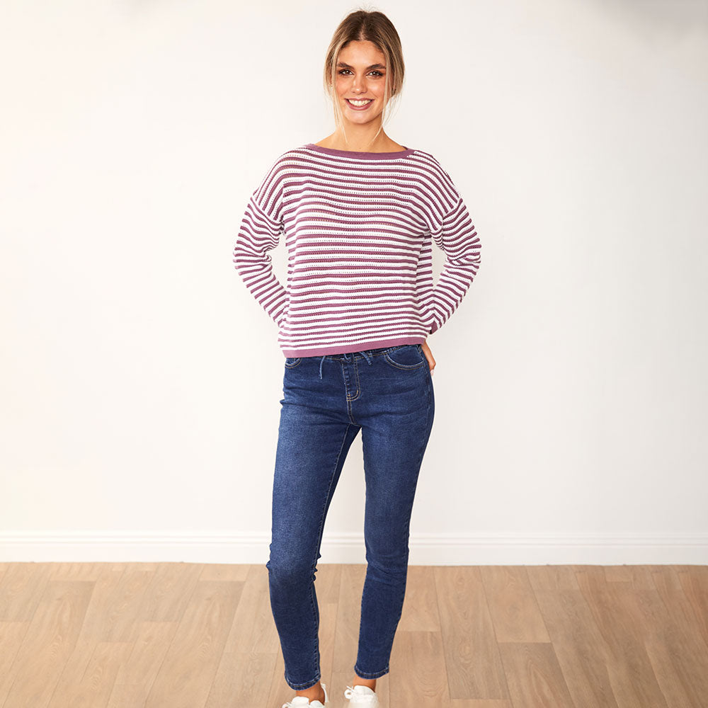 Jill Jumper (Lilac Stripe)
