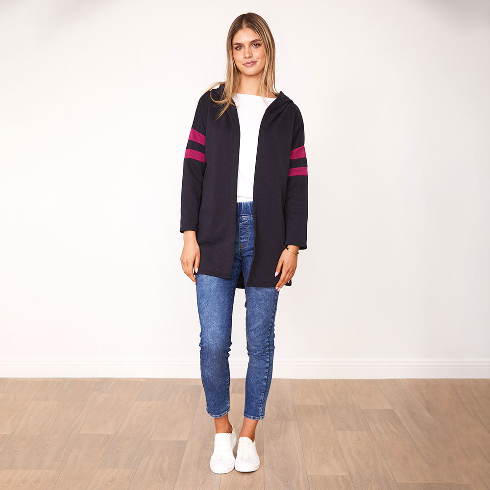 Rosie Hoody (Navy/Berry)
