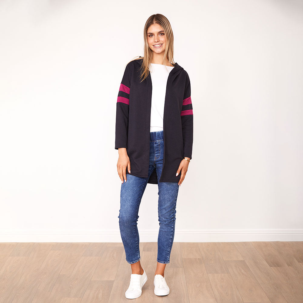 Rosie Hoody (Navy/Berry)