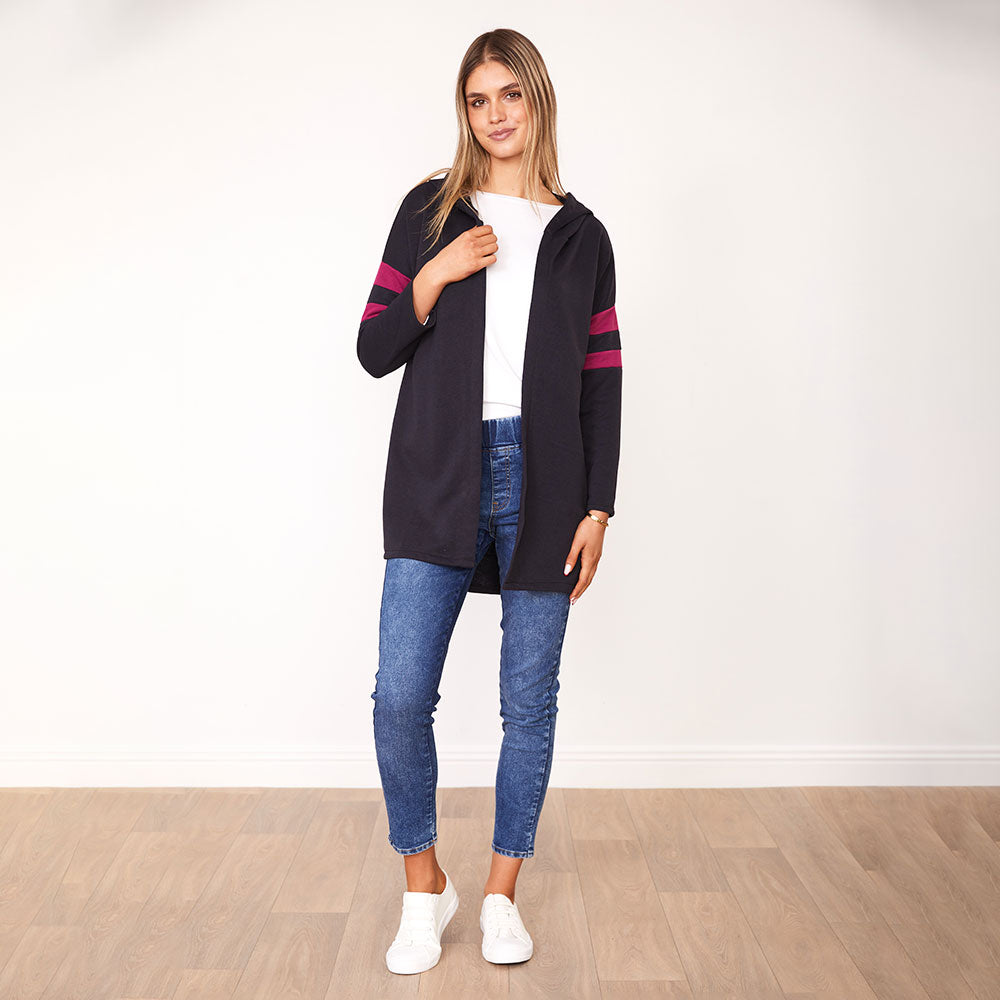 Rosie Hoody (Navy/Berry)