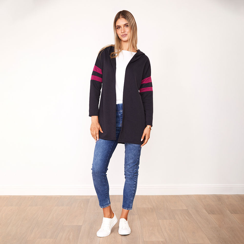 Rosie Hoody (Navy/Berry)