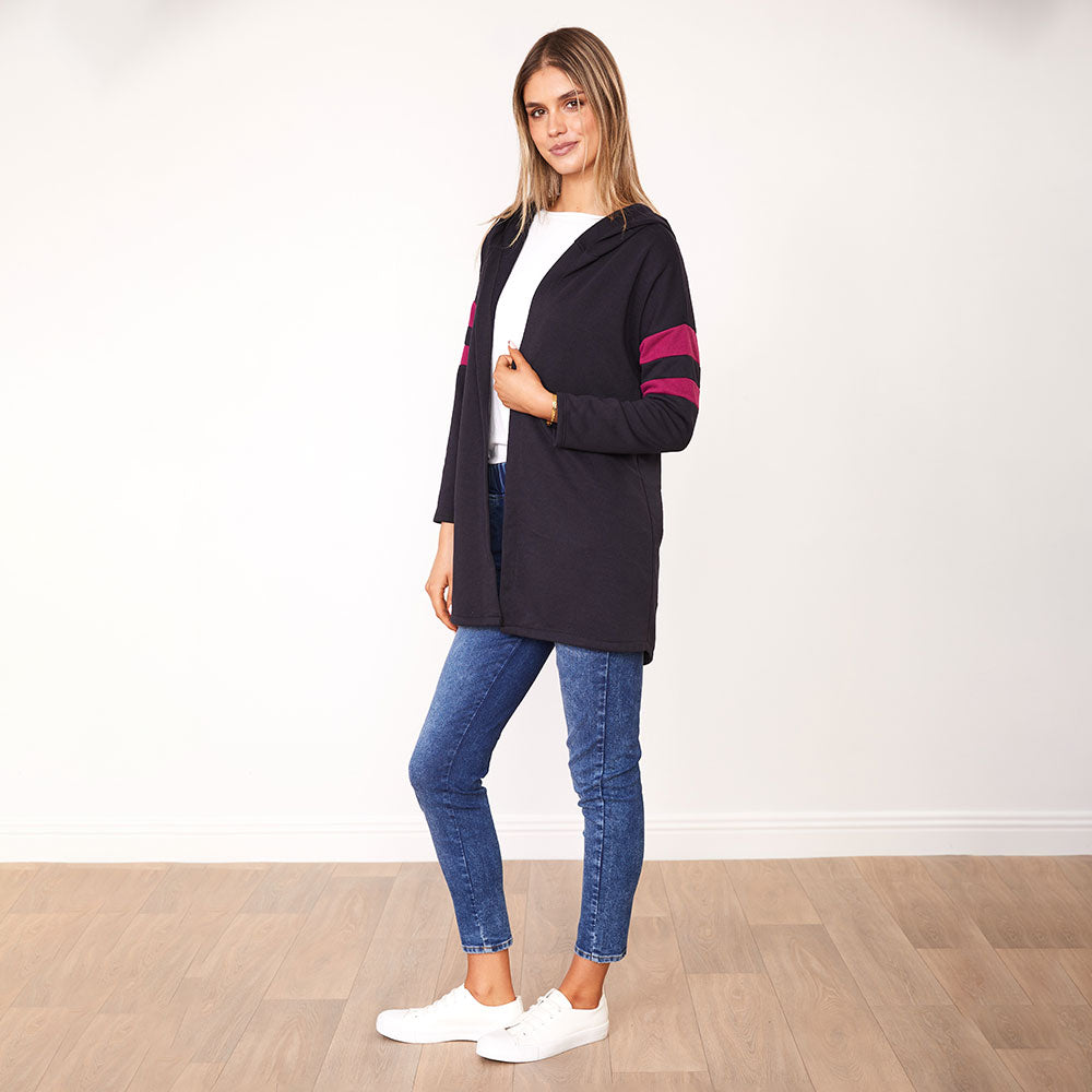 Rosie Hoody (Navy/Berry)