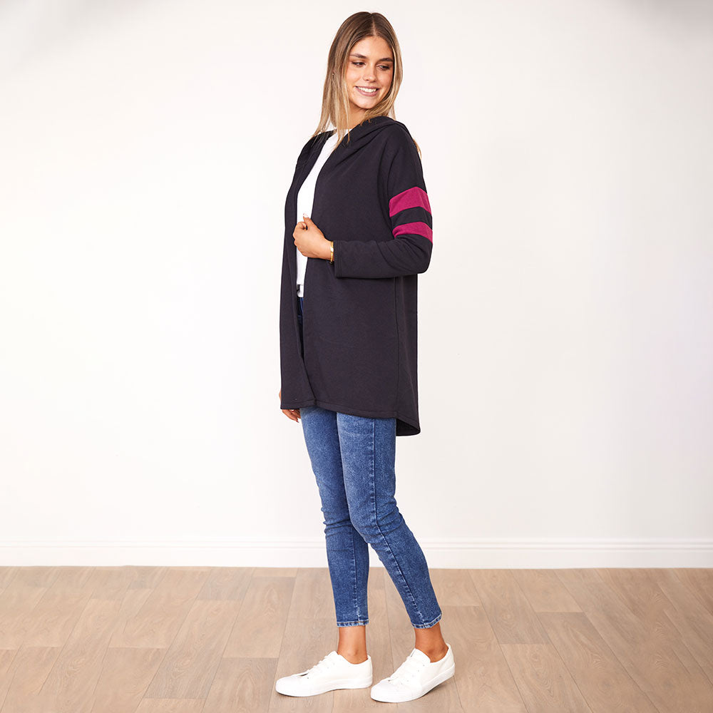 Rosie Hoody (Navy/Berry)