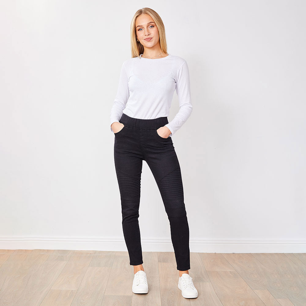 Tara Biker Jeans (Black) x 2 for €70