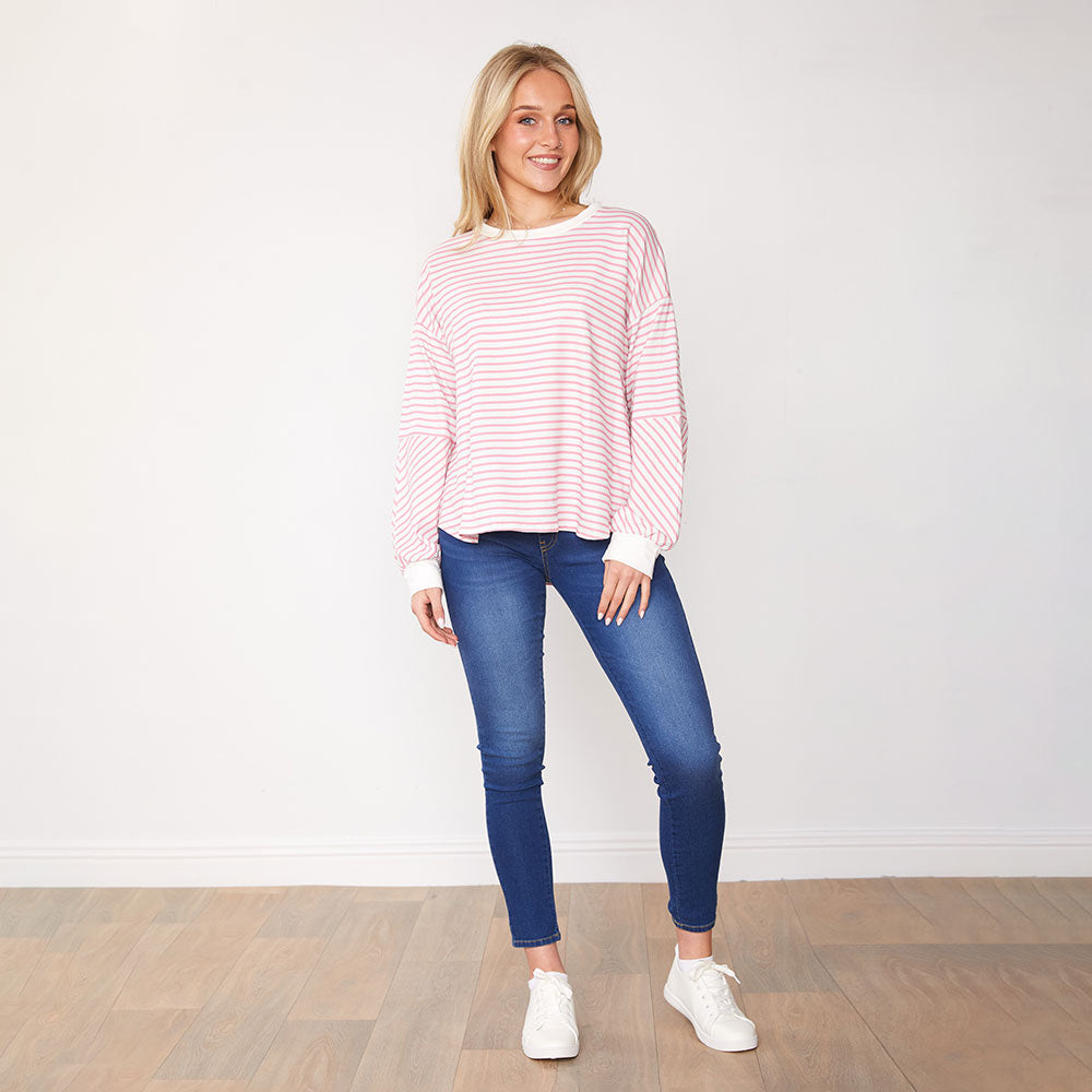 Kiera Jumper (Pink Stripe)