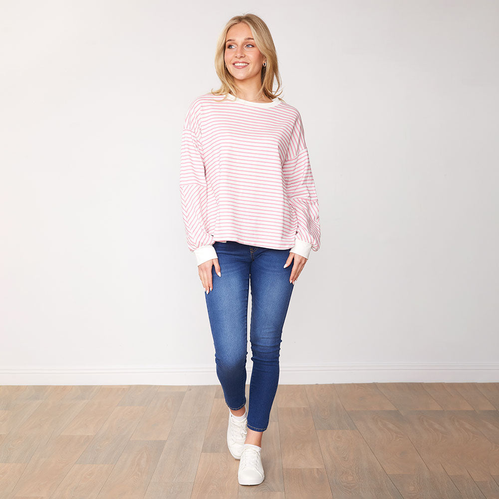 Kiera Jumper (Pink Stripe)