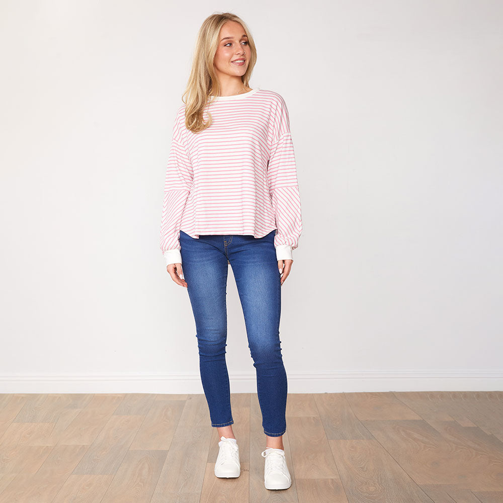 Kiera Jumper (Pink Stripe)