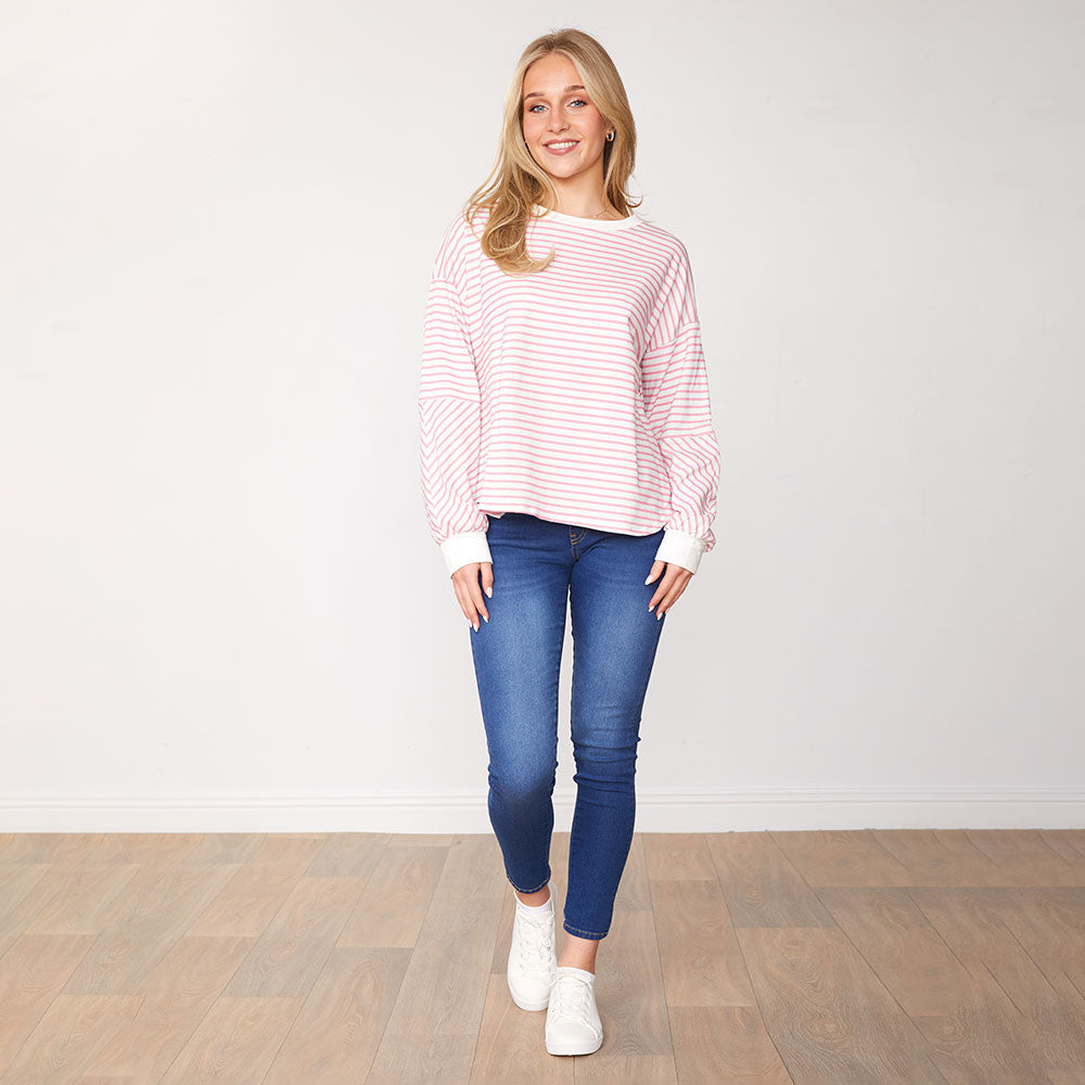 Kiera Jumper (Pink Stripe)