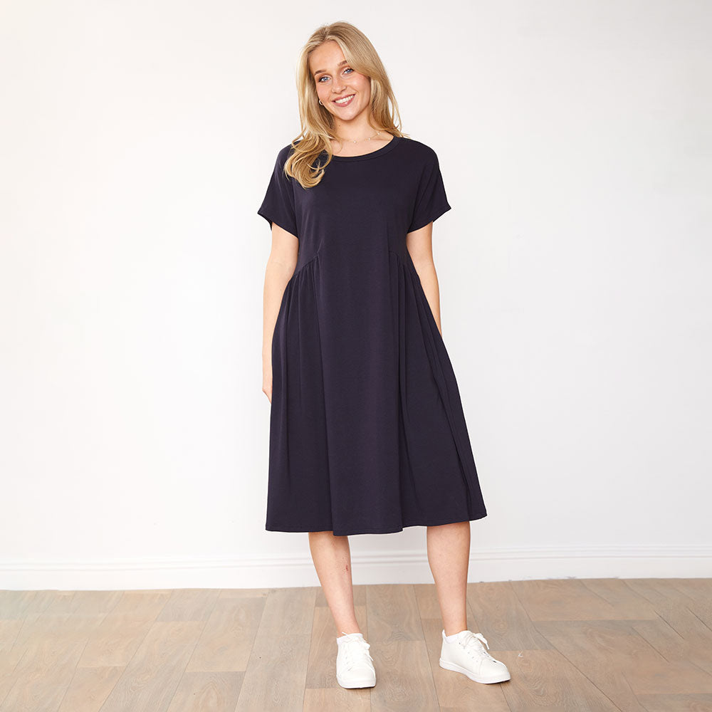 Aaliyah Dress (Navy)