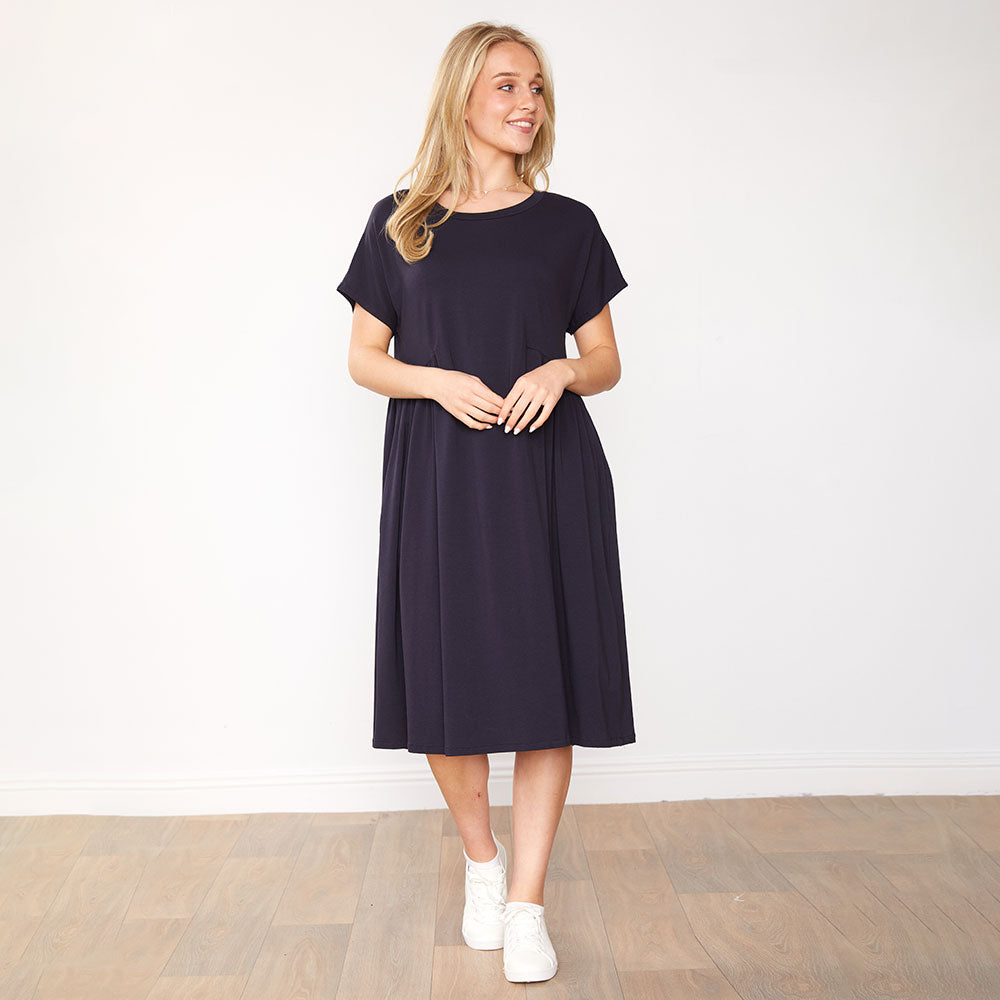 Aaliyah Dress (Navy)