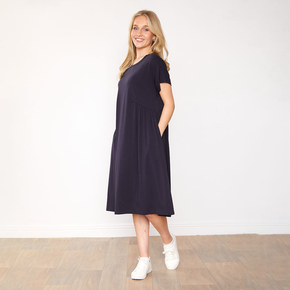 Aaliyah Dress (Navy)