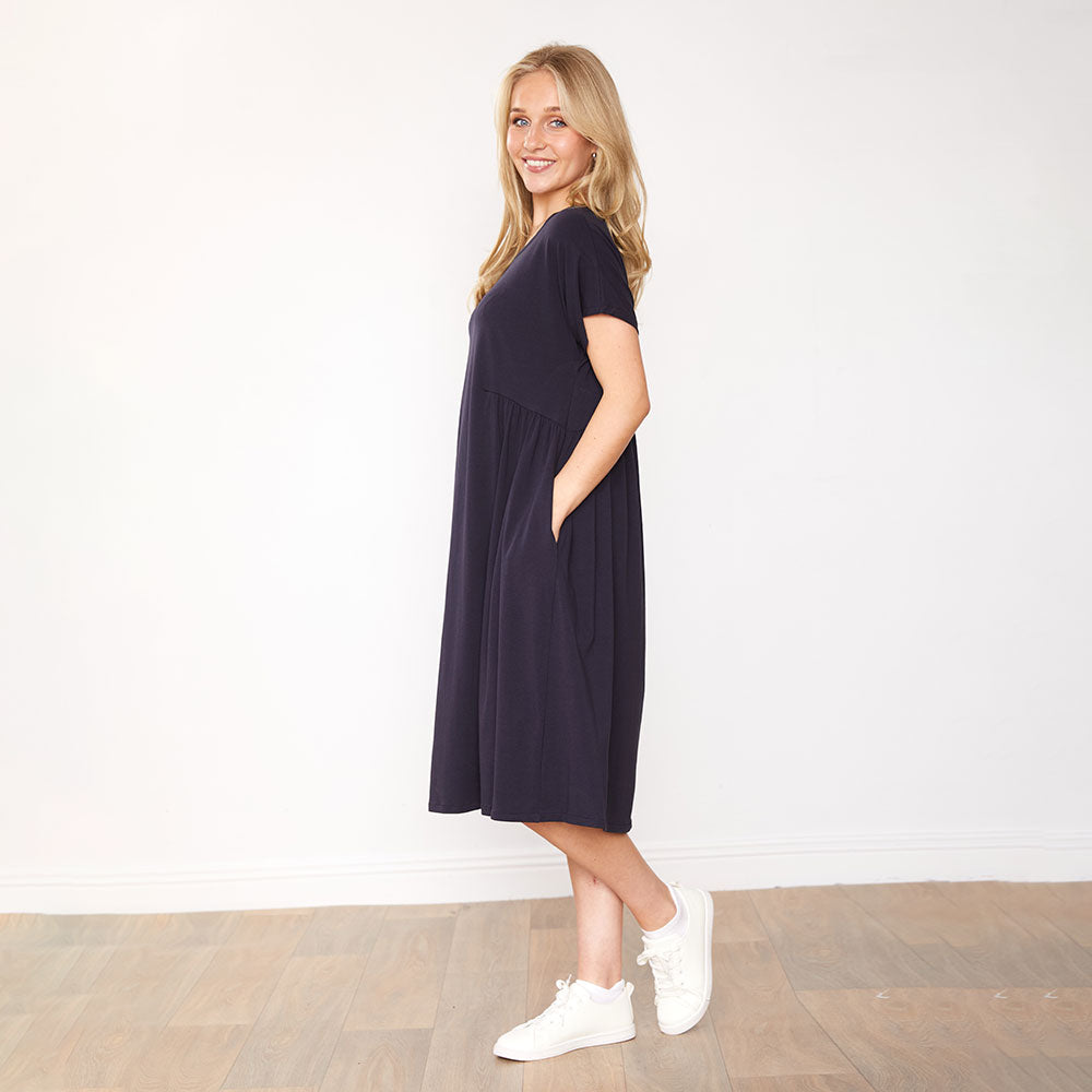 Aaliyah Dress (Navy)
