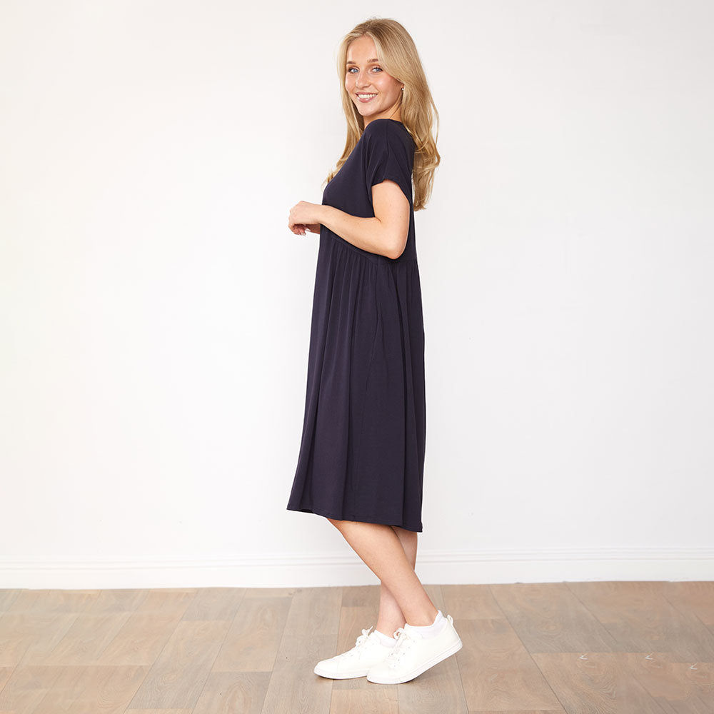 Aaliyah Dress (Navy)