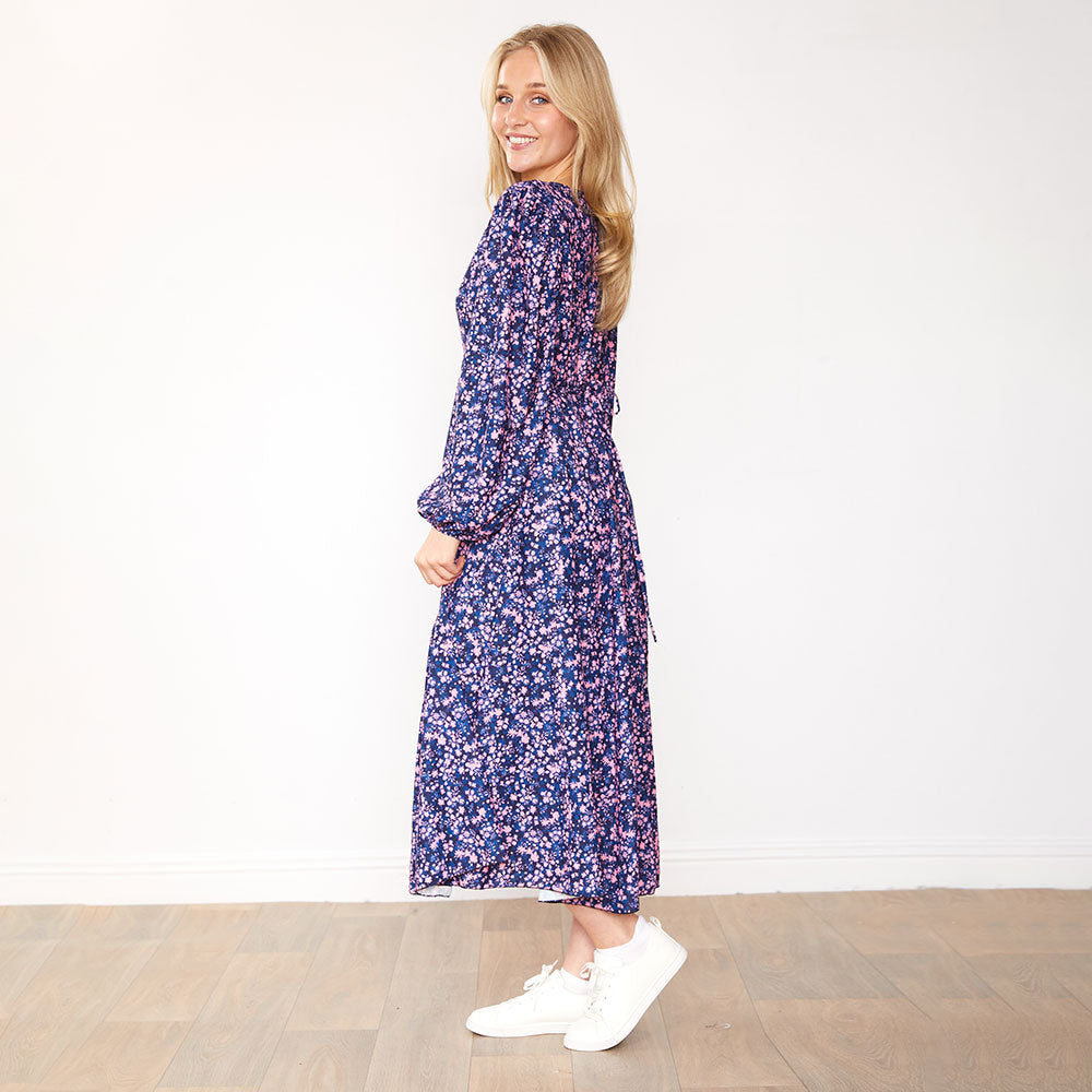 Ela Dress (Lilac Floral)
