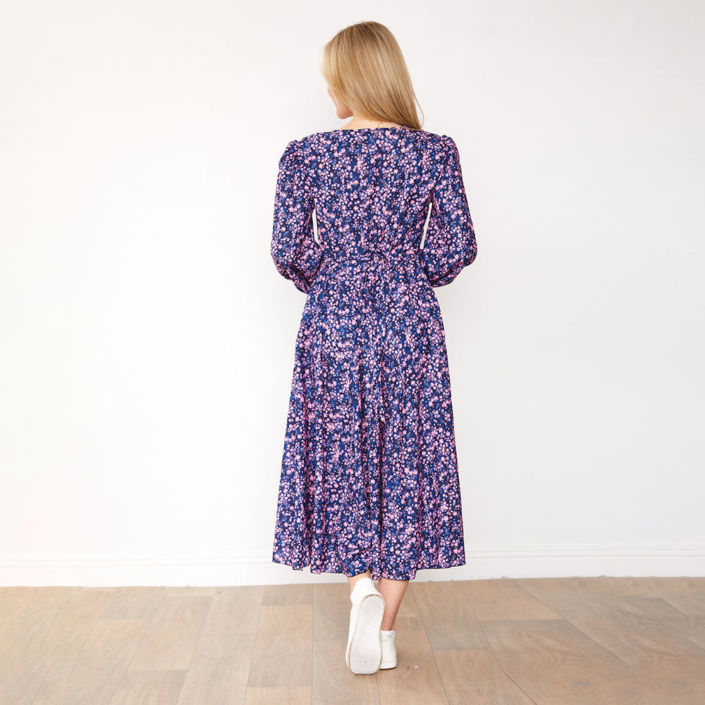 Ela Dress (Lilac Floral)