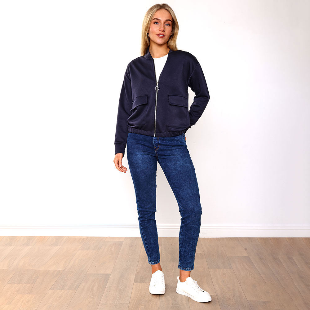 Flynn Bomber Jacket (Navy)