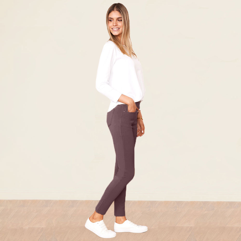 Chloe Leggings (Brown) - The Casual Company