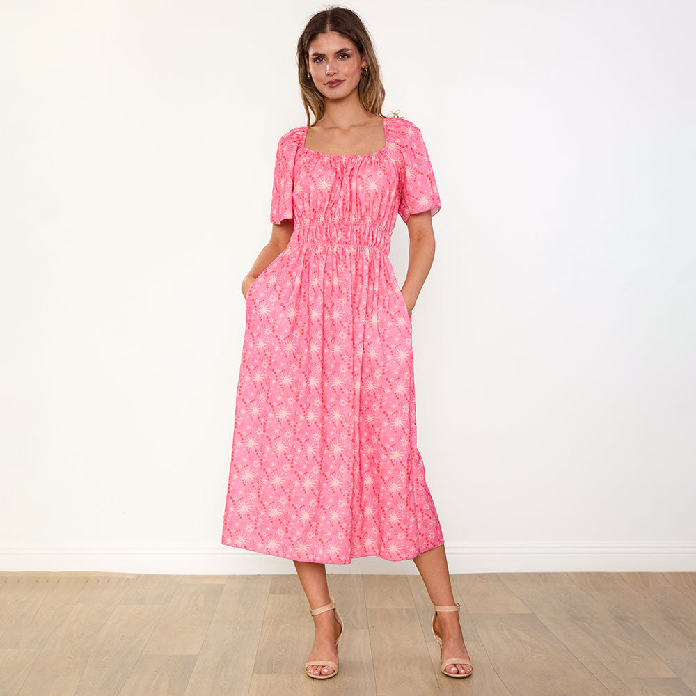 Ciara Dress (Pink Star)