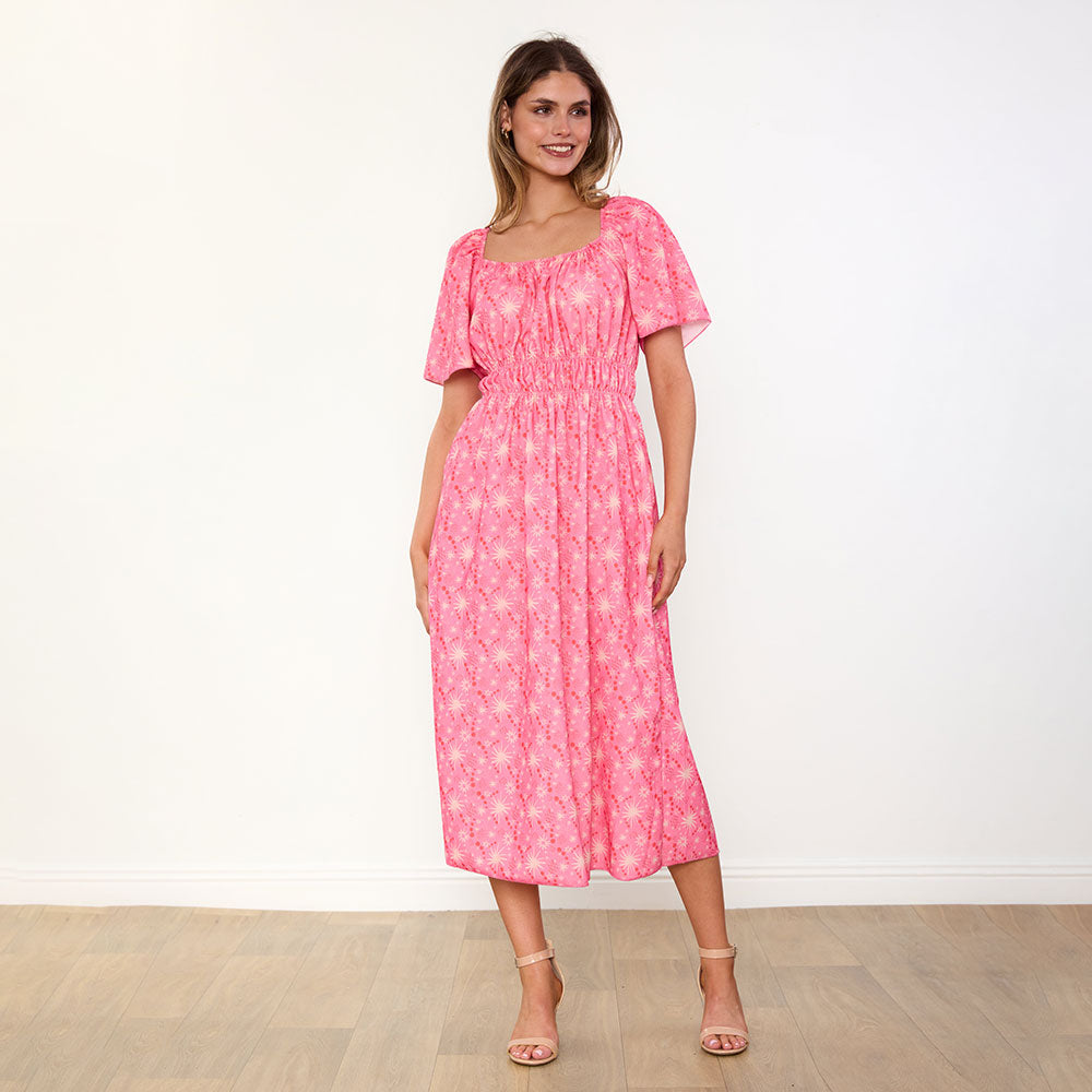 Ciara Dress (Pink Star)