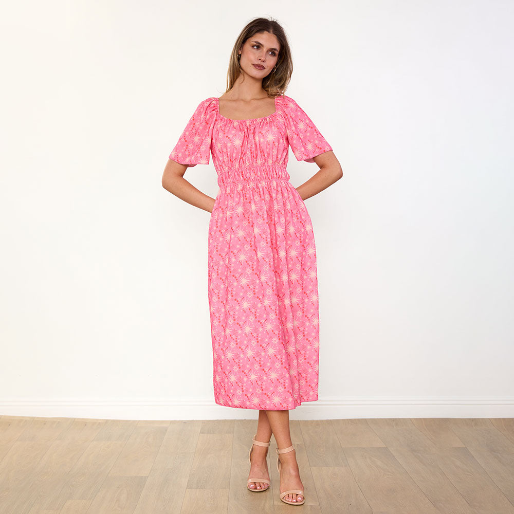 Ciara Dress (Pink Star)