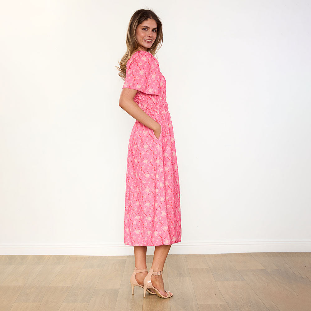 Ciara Dress (Pink Star)