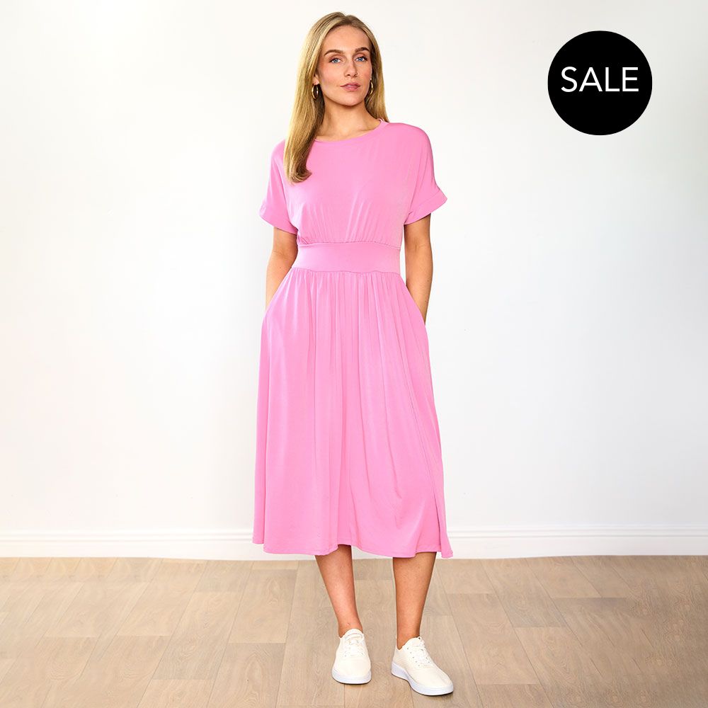 Cladagh Dress in pink – women's dress
