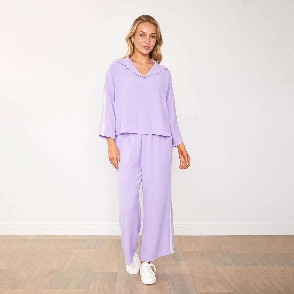 Clara Co-Ord (Lilac/Oat)