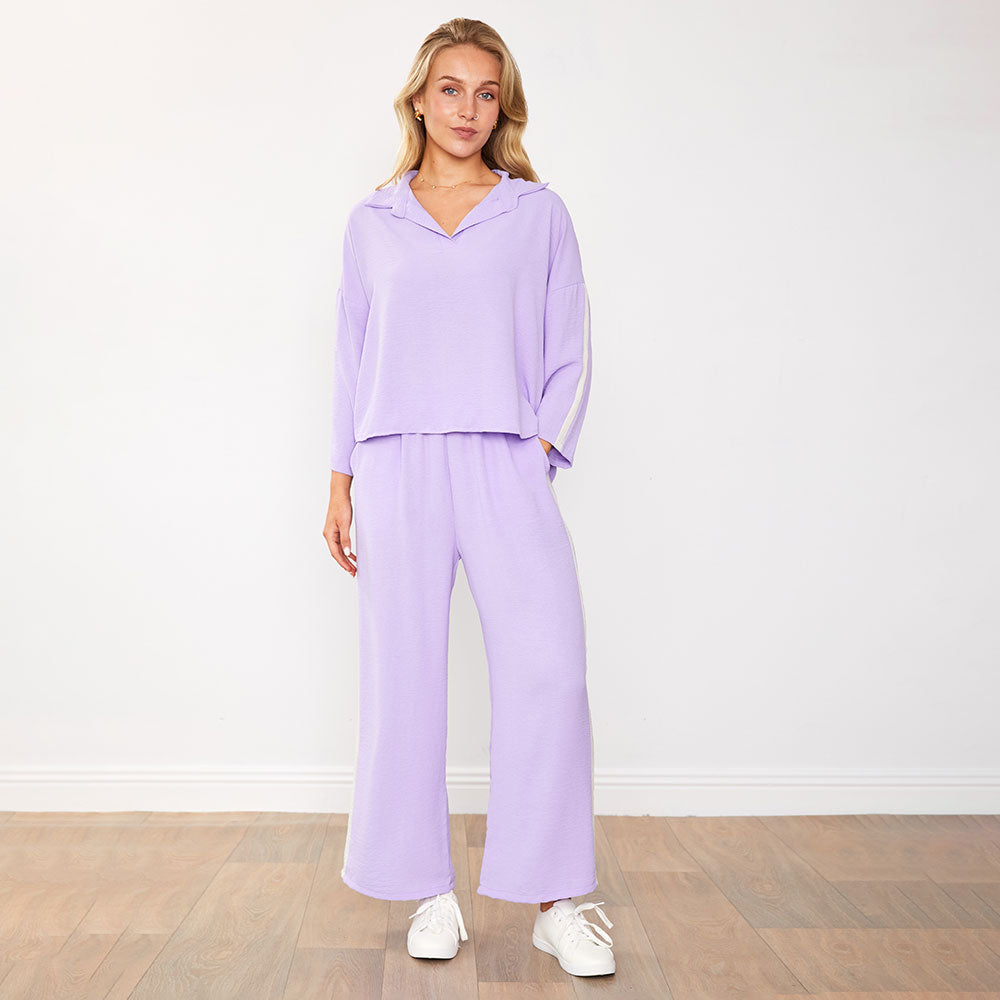 Clara Co-Ord (Lilac/Oat)