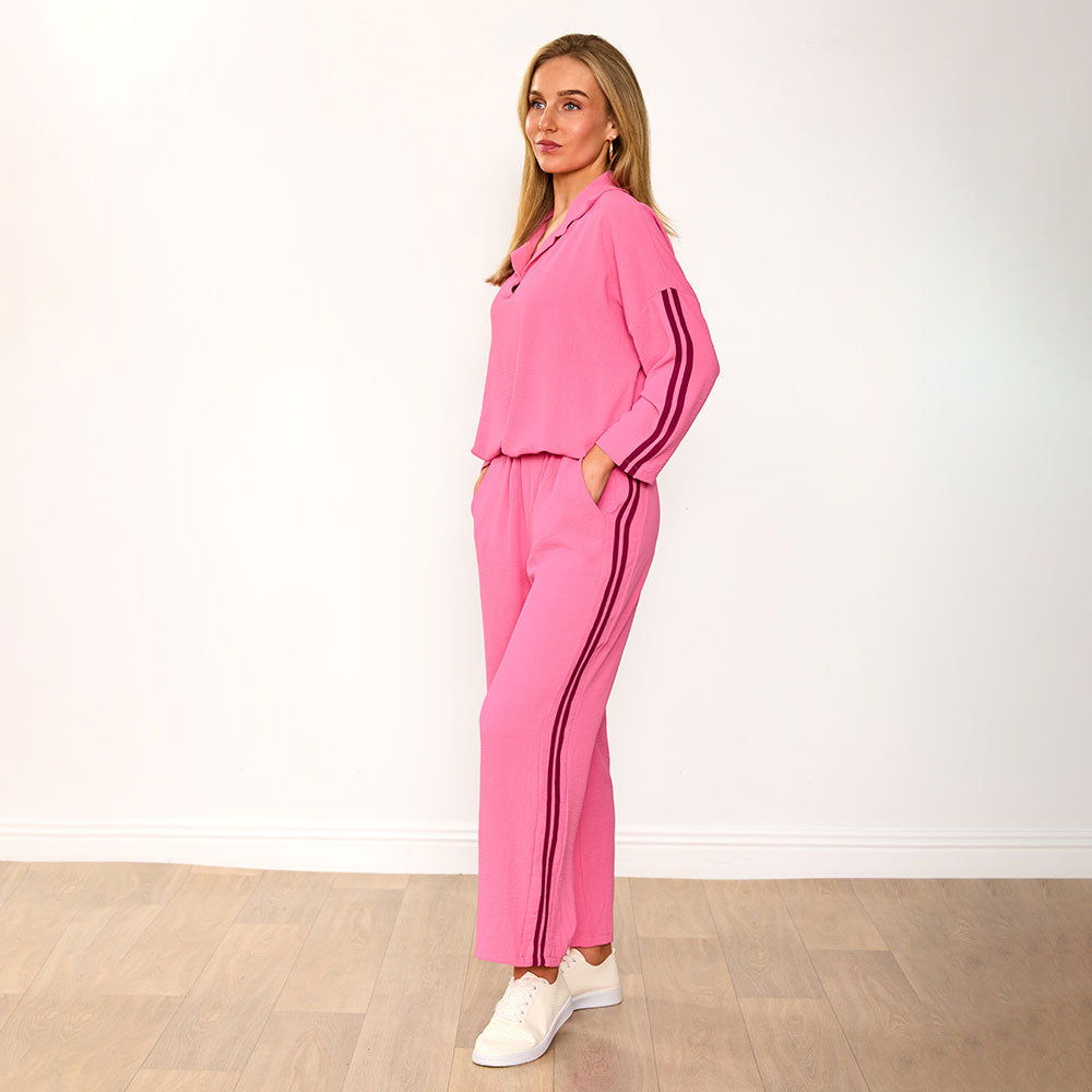 Clara Co-Ord in pink and berry – women's co-ord set – view 10