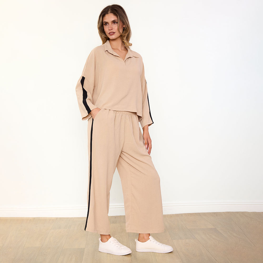 Clara Co-Ord (Cream/Black)
