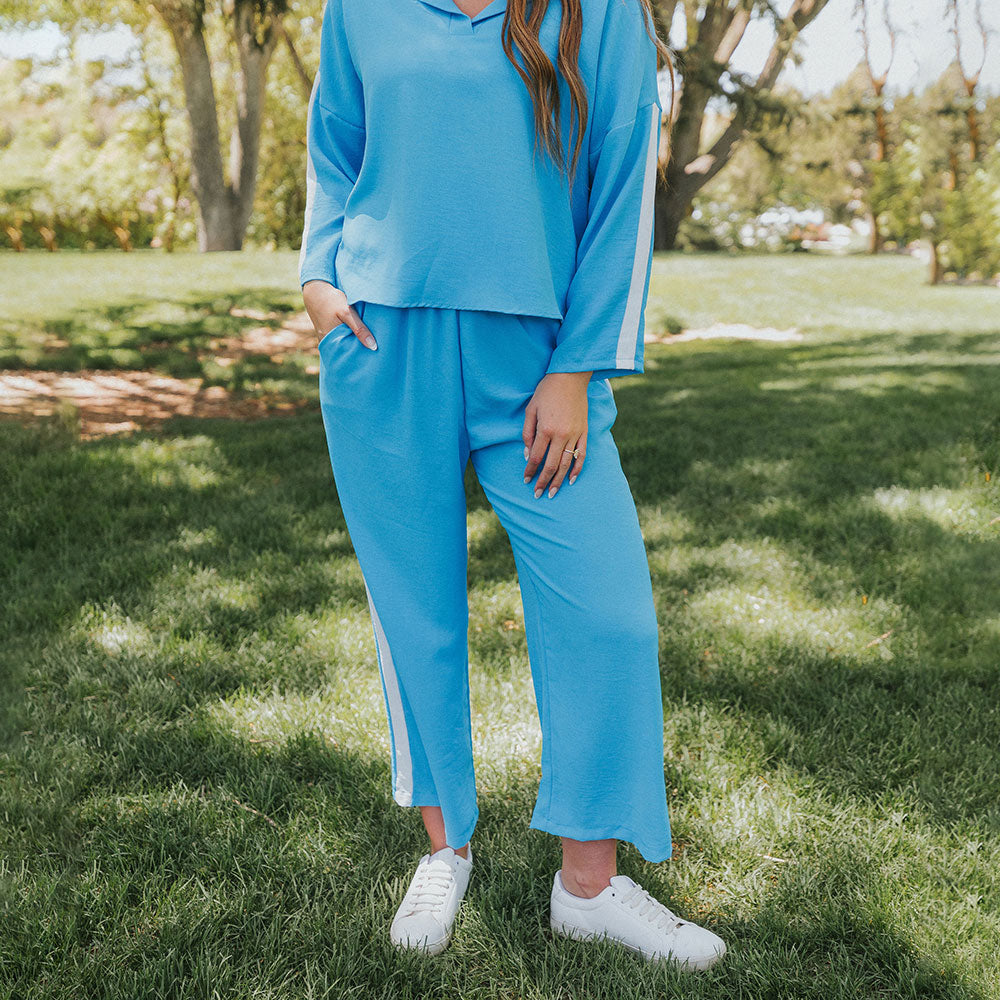 Clara Co-Ord (Blue & White)