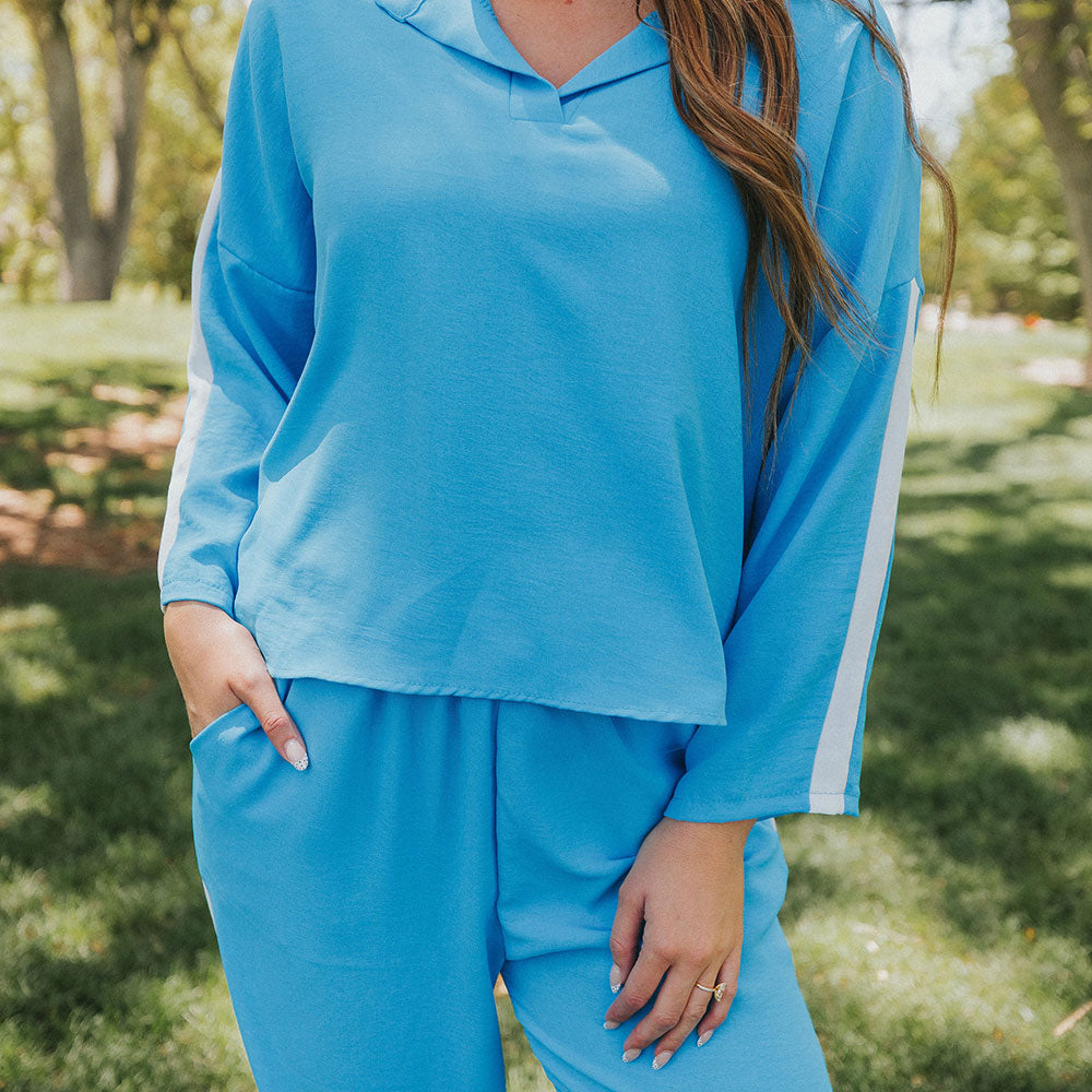 Clara Co-Ord (Blue & White)