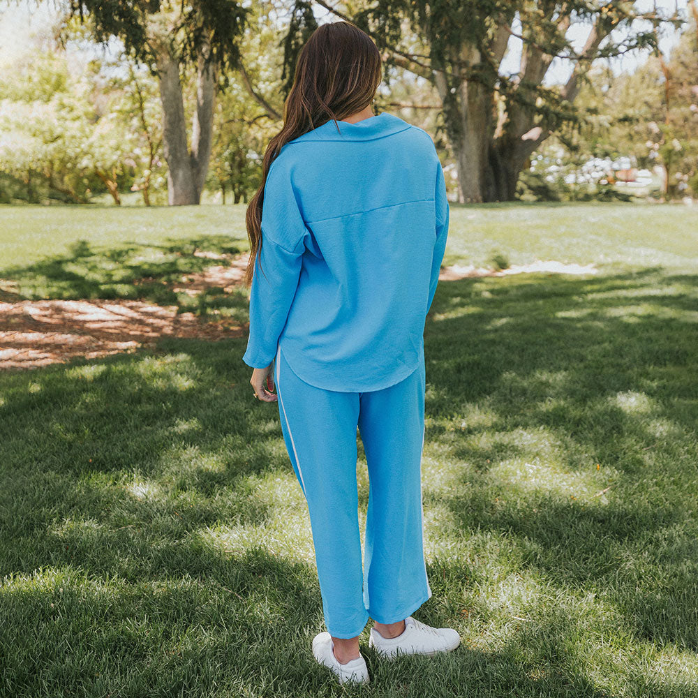 Clara Co-Ord (Blue & White)