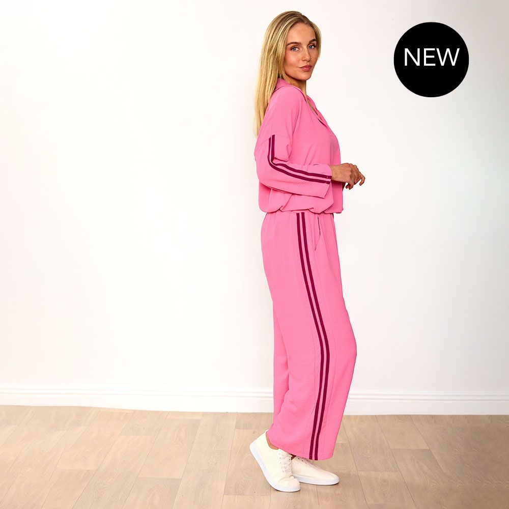 Clara Co-Ord in pink and berry – women's co-ord set – view 22