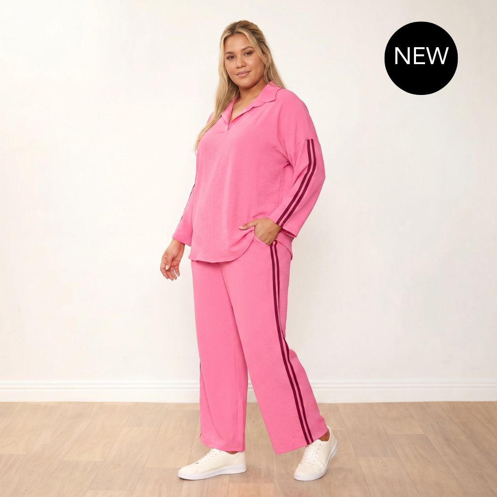 Clara Co-Ord in pink and berry – women's co-ord set