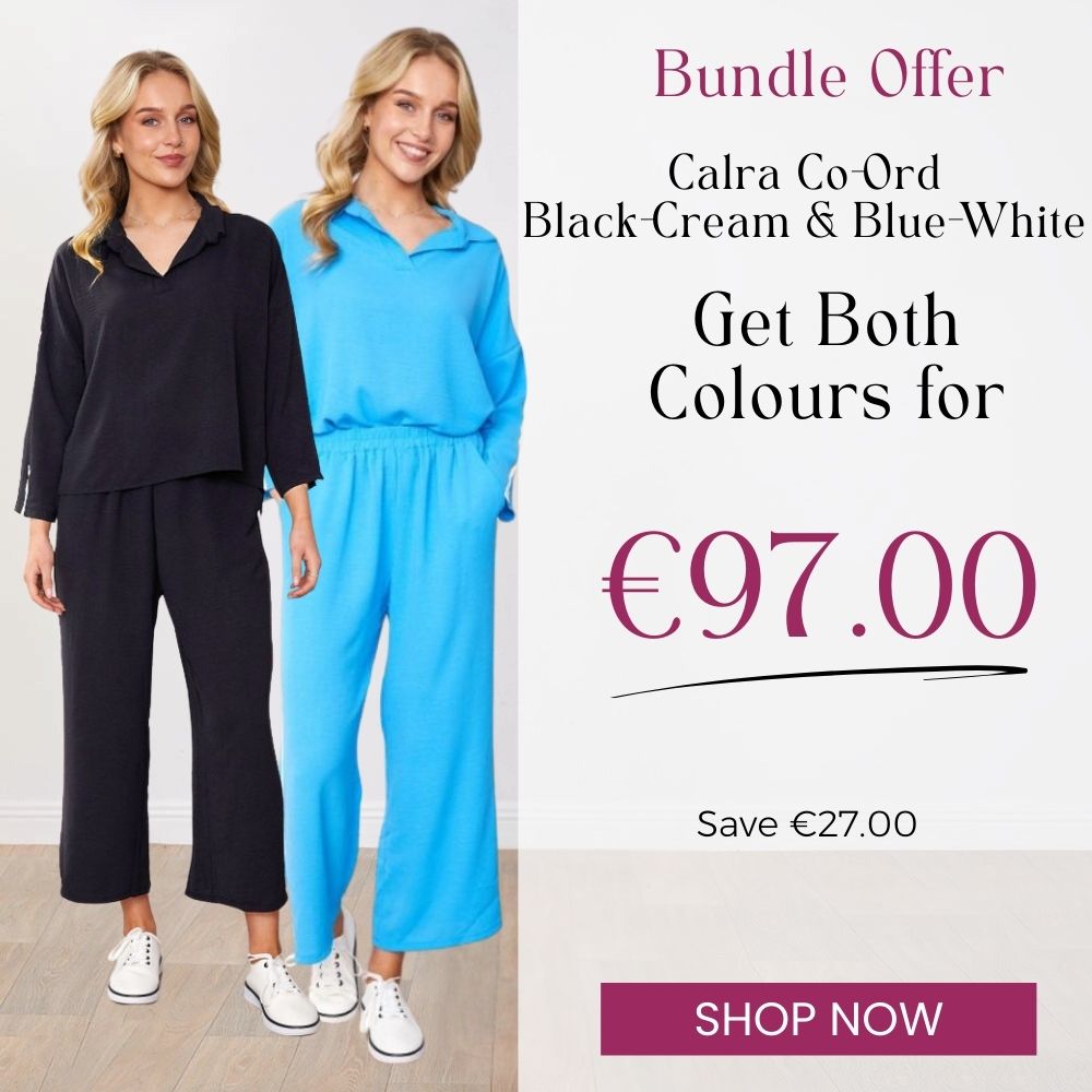 Clara Co-ord (Black & White) & (Blue & White) (2 for €97)